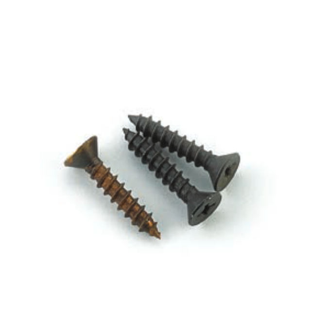 #10 x 1” Steel Flat Head Wood Screws - 100pcs
