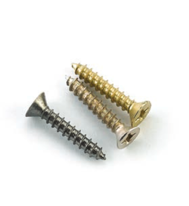 #12 x 11/4” Steel Flat Head Wood Screws - 100pcs