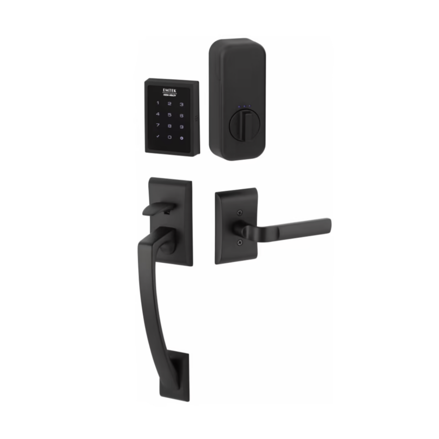 EMPoweredTM Motorized Touchscreen Keypad Entry Set with Ares Grip with Yale Access