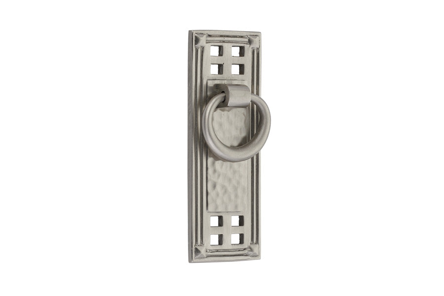 Hammered Vertical Ring Pull