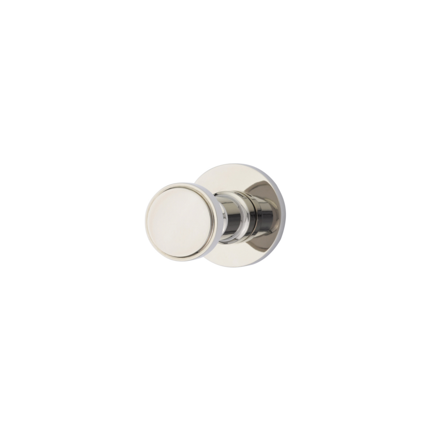 Transitional Brass Single Hook with Rosette